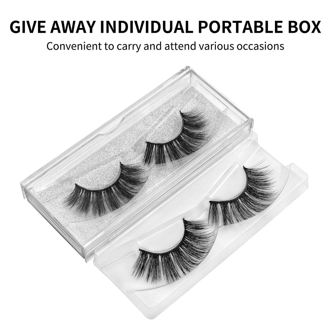 DYSILK Lashes False Eyelashes, 007, 18mm, 5 Count