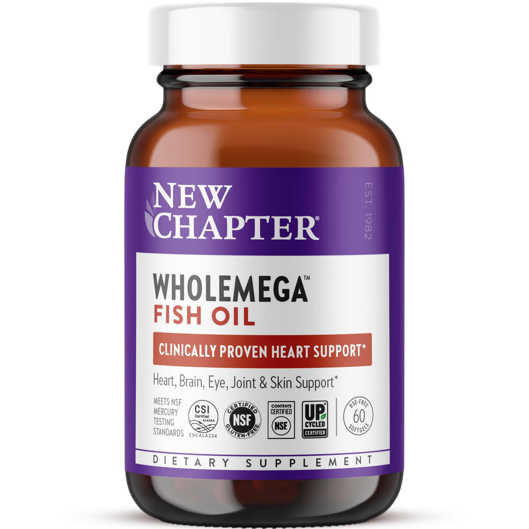 New Chapter Wholemega Wild Alaskan Salmon Oil, 60 Count