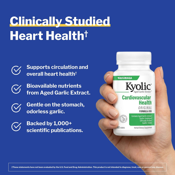 Kyolic Aged Garlic Extract Tablets, 100 Count