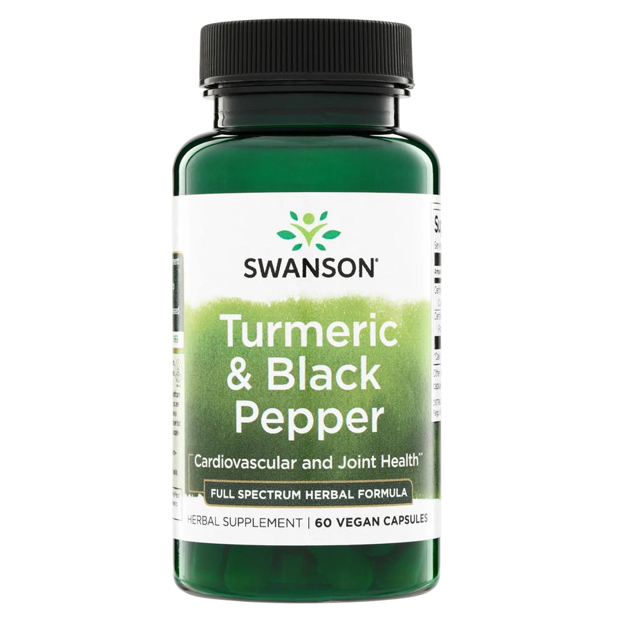 Swanson Turmeric & Black Pepper, 600 mg, 60 Count
