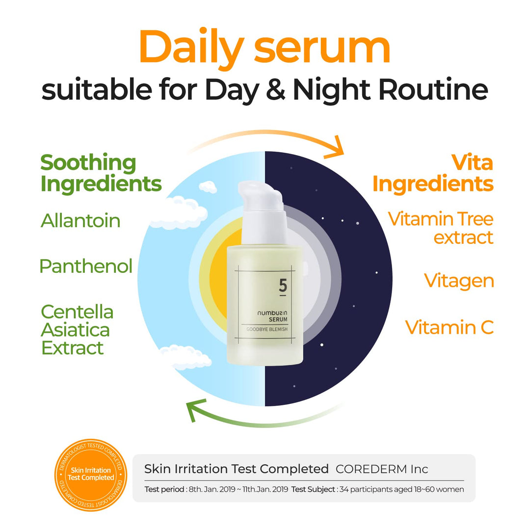 numbuzin No.5 Goodbye Blemish Serum, 1.69 fl oz