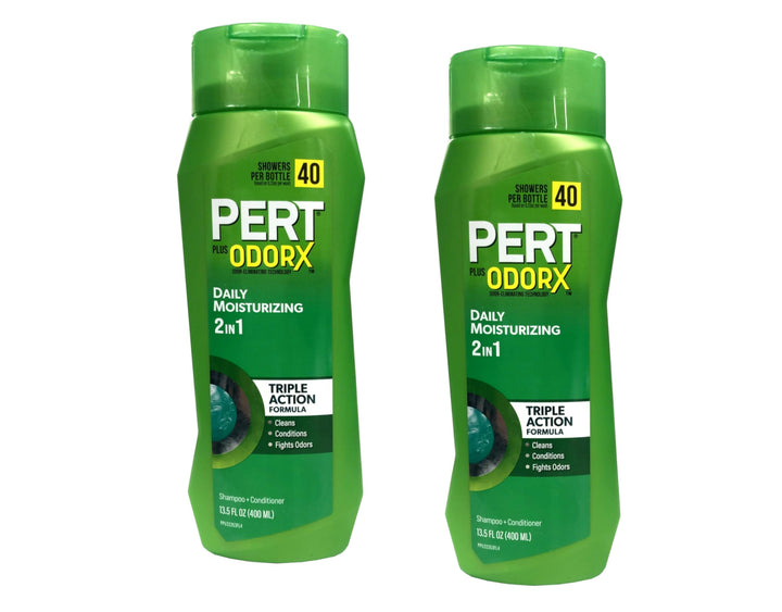 Pert Plus 2-in-1 Shampoo And Conditioner, Normal Hair, 13.5 fl oz, Pack of 2