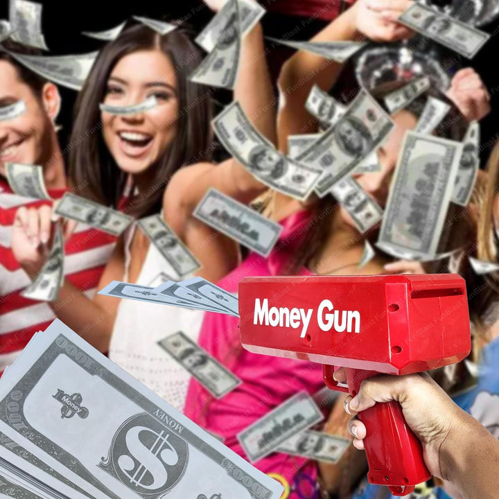 SF-SCODE Money Gun Cash Toy, Cash Cannon