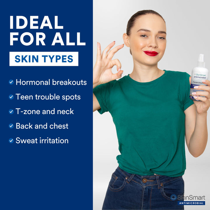 SkinSmart Antimicrobial Facial Cleanser, 8 oz
