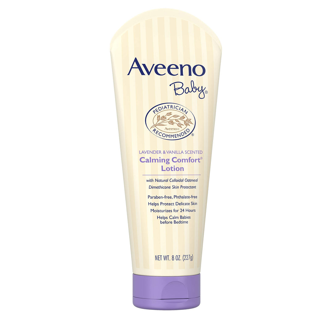 Aveeno Baby Calming Comfort Moisturizing Lotion, Lavender & Vanilla, 8 fl oz