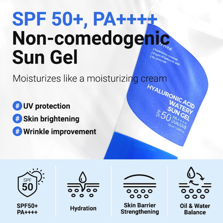 ISNTREE Hyaluronic Acid Watery Sun Gel, 50 ml