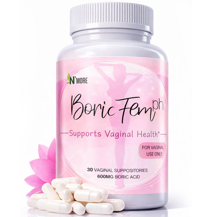 N'More Boric Acid Suppositories, 600 mg, 30 Count