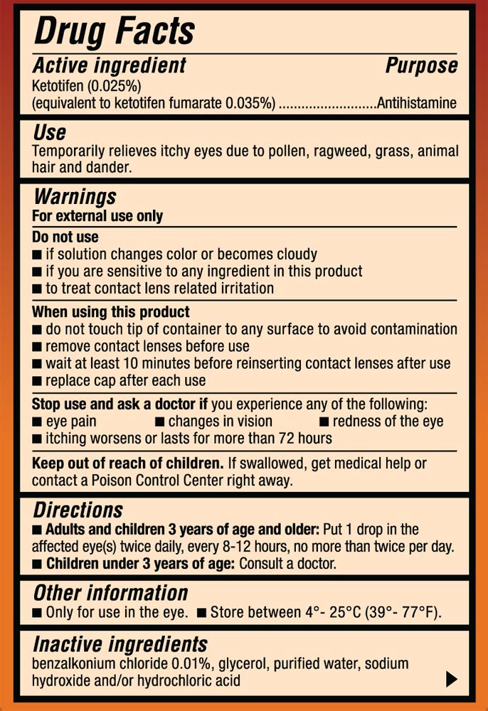 Alcon Zaditor Antihistamine Eye Drops, Twin Pack, 5 ml Each