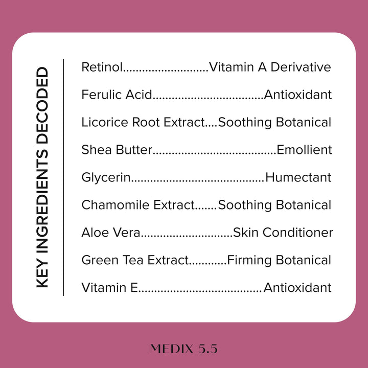Medix 5.5 Retinol Cream, 15 oz