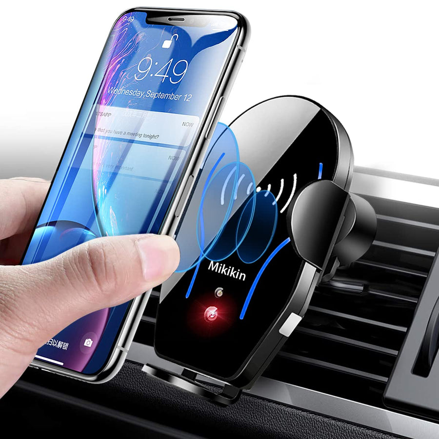 Mikikin Wireless Car Charger, Auto-Clamping, 10W