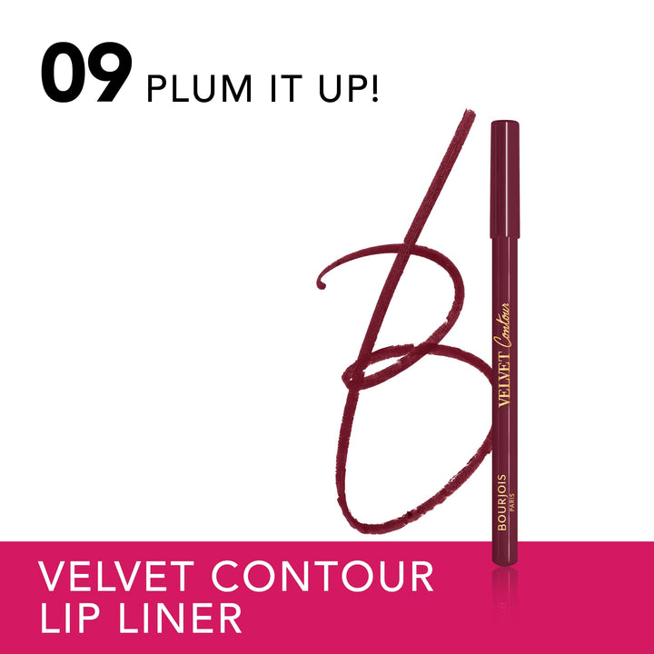 Bourjois Lèvres Contour Edition Lip Pencil, 09 Plum It Up, 1.14 g