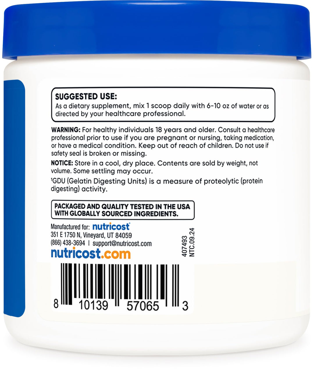 Nutricost Bromelain Powder, 4 oz