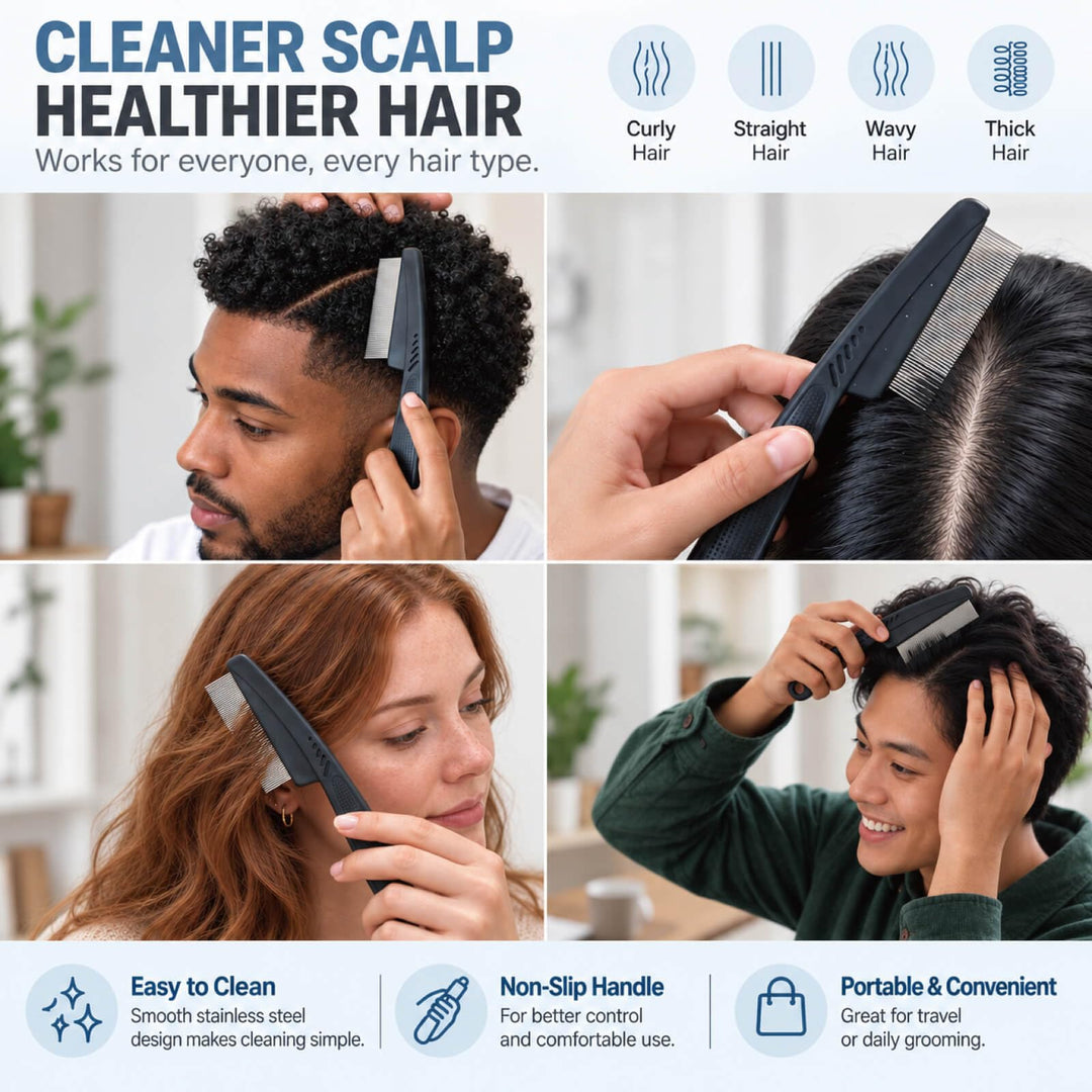 Yumflan Dandruff Comb, 1.0mm