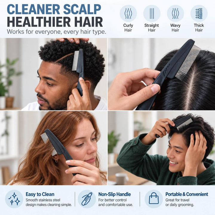 Yumflan Dandruff Comb, 1.0mm