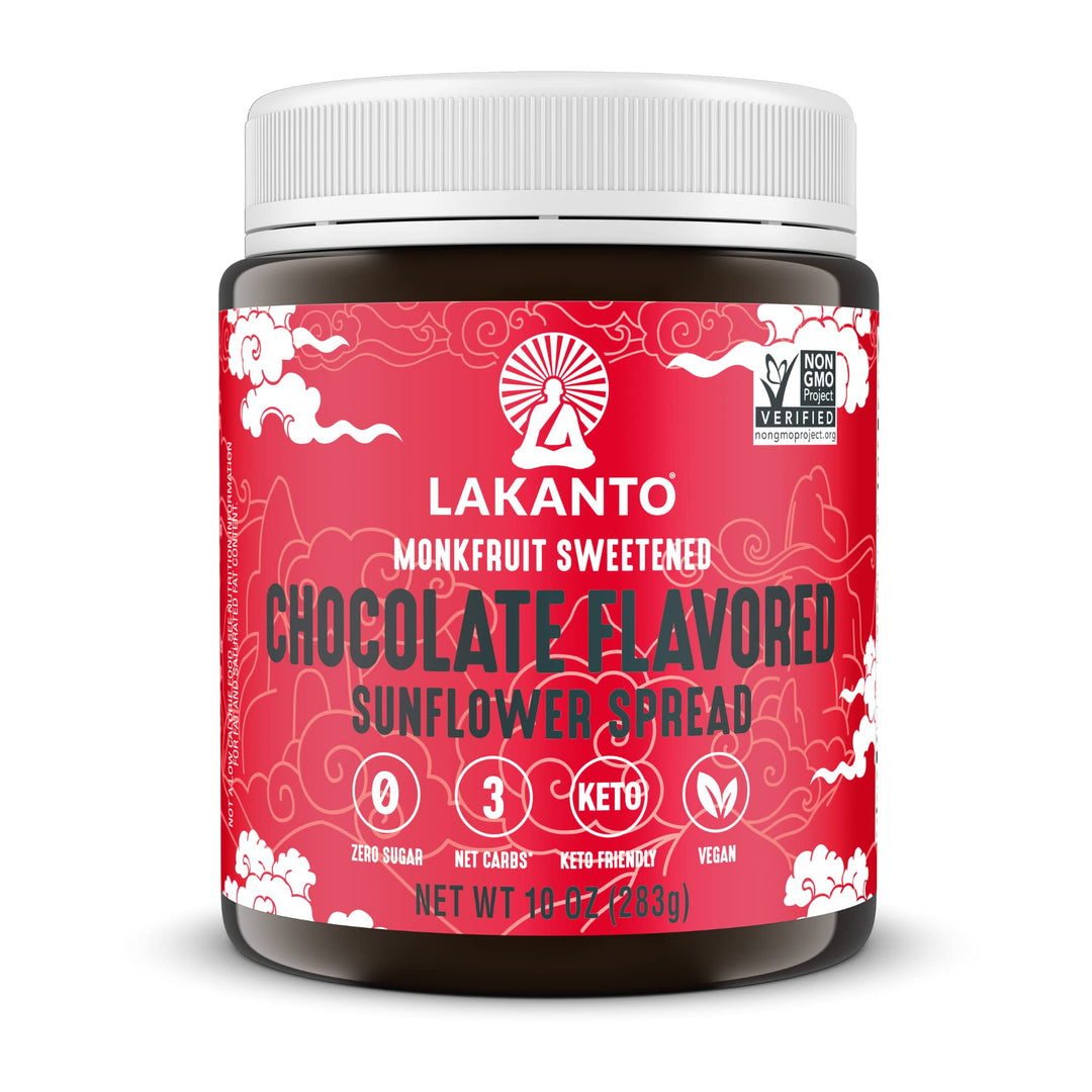 Lakanto Sugar Free Chocolate Sunflower Spread, Dutch Cocoa, 10 oz