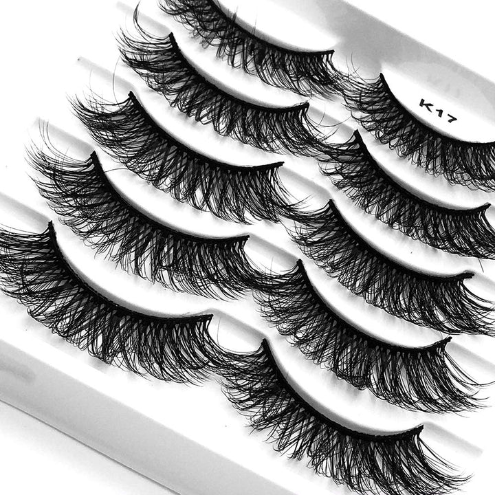 outopen 3D Mink False Eyelashes, Q1, 5 Count