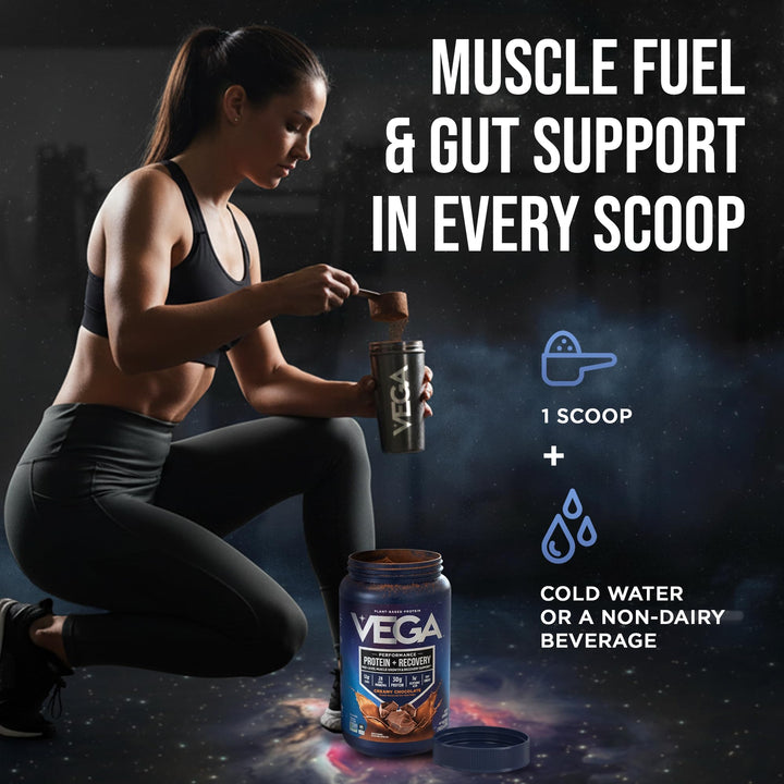 Vega Protein Plus Recovery, Chocolate, 28.8 oz
