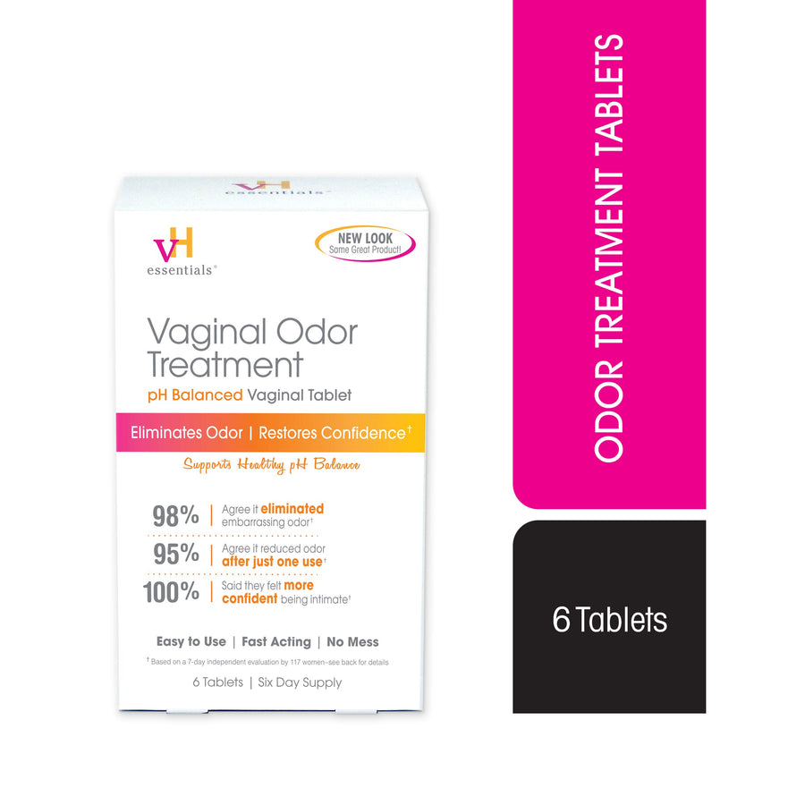 vH Essentials Vaginal Odor Treatment, 6 Count