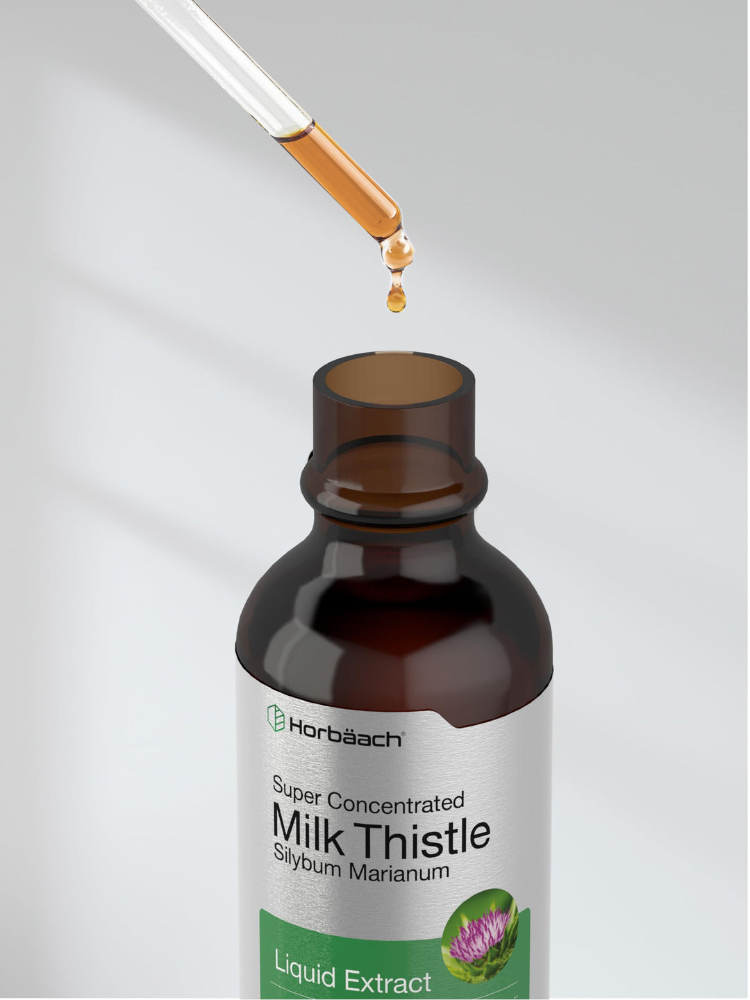 Horbäach Milk Thistle Extract Liquid, Alcohol Free, 60 ml