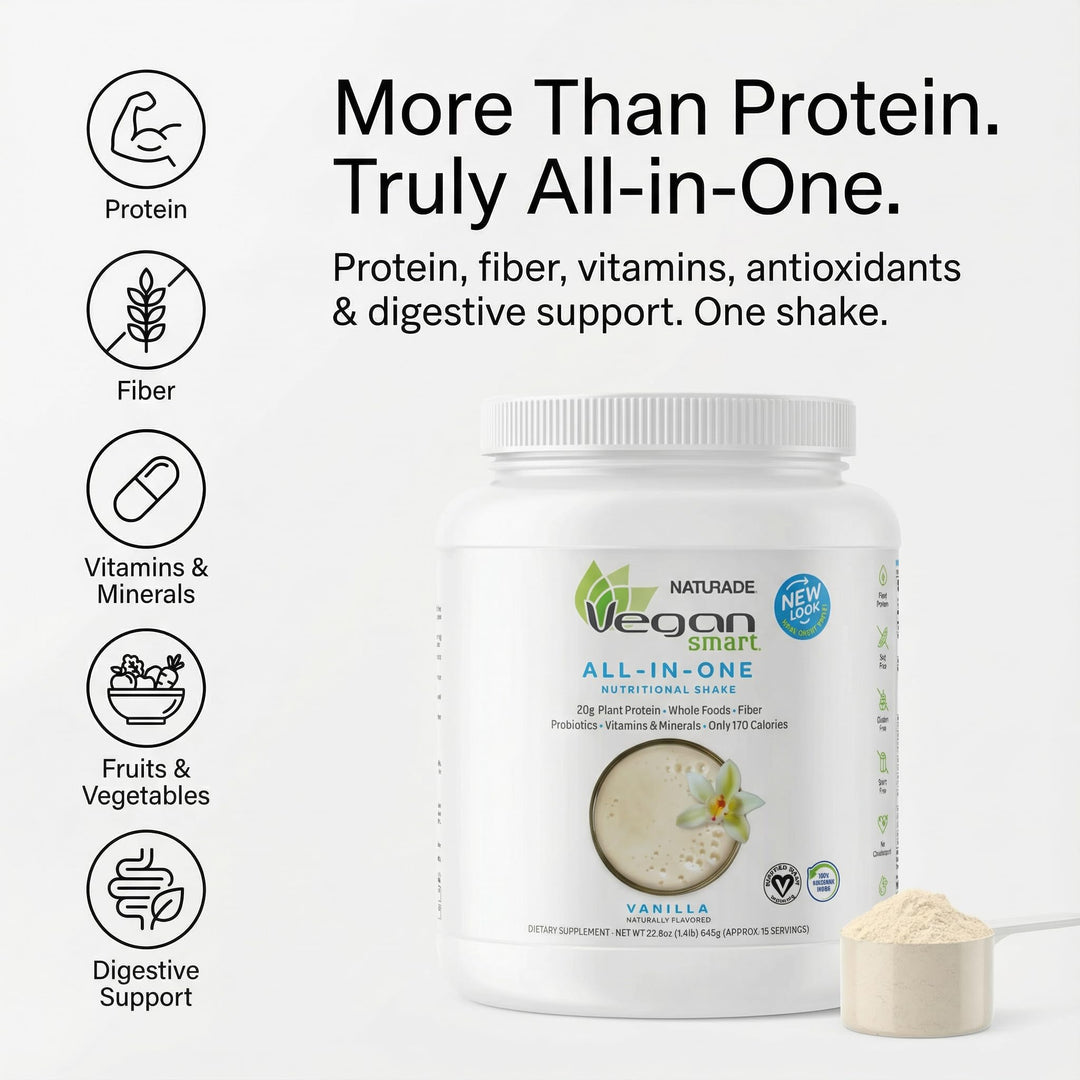 Vegansmart All-In-One Nutritional Shake, Vanilla, 22.75 oz