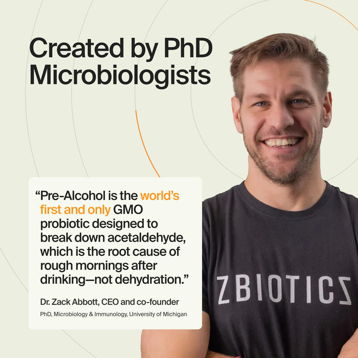 ZBiotics Pre-Alcohol Probiotic