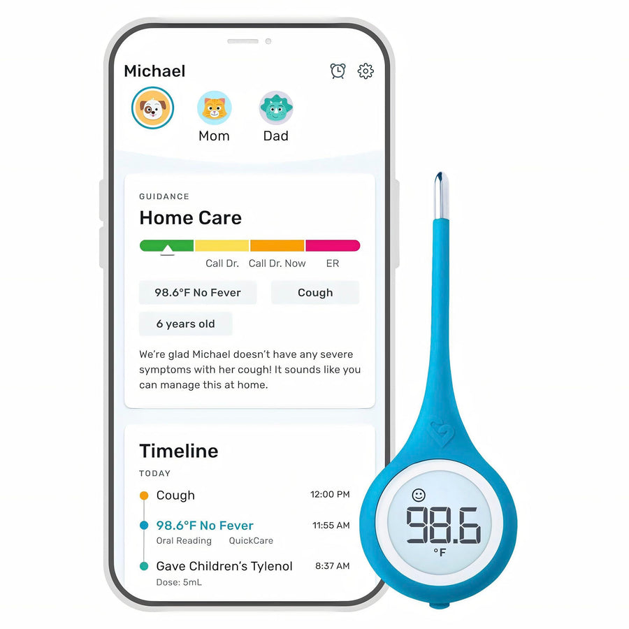 Kinsa QuickCare Smart Thermometer, 1 Count