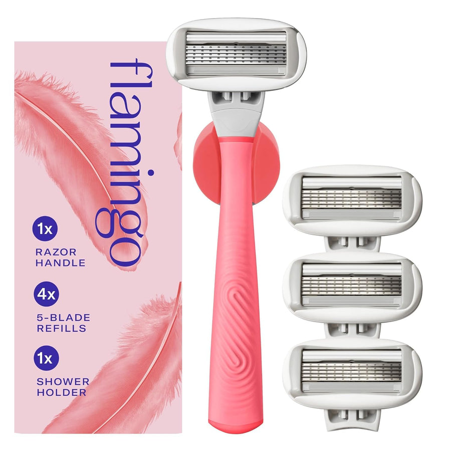 Flamingo Razor Set, 4 Count