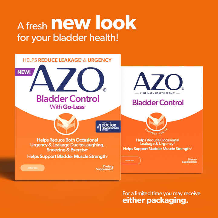 AZO Bladder Control With Go-Less, 72 Count