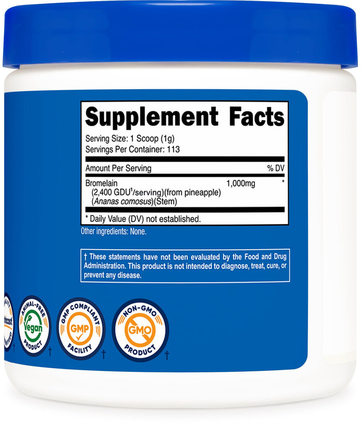 Nutricost Bromelain Powder, 4 oz