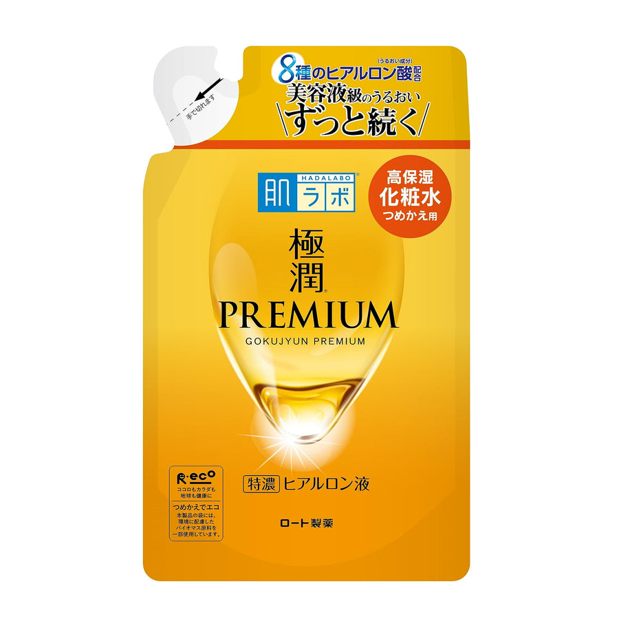 Hada Labo Gokujun Premium Hyaluronic Acid Beauty Essence, Refill, 170 ml
