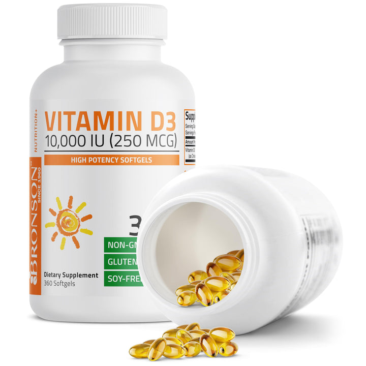 Bronson Vitamin D3 10000 IU, 250 mcg, 360 Count