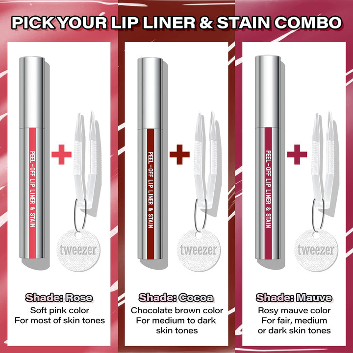 Cilrofelr Peel Off Lip Liner Stain, Mauve