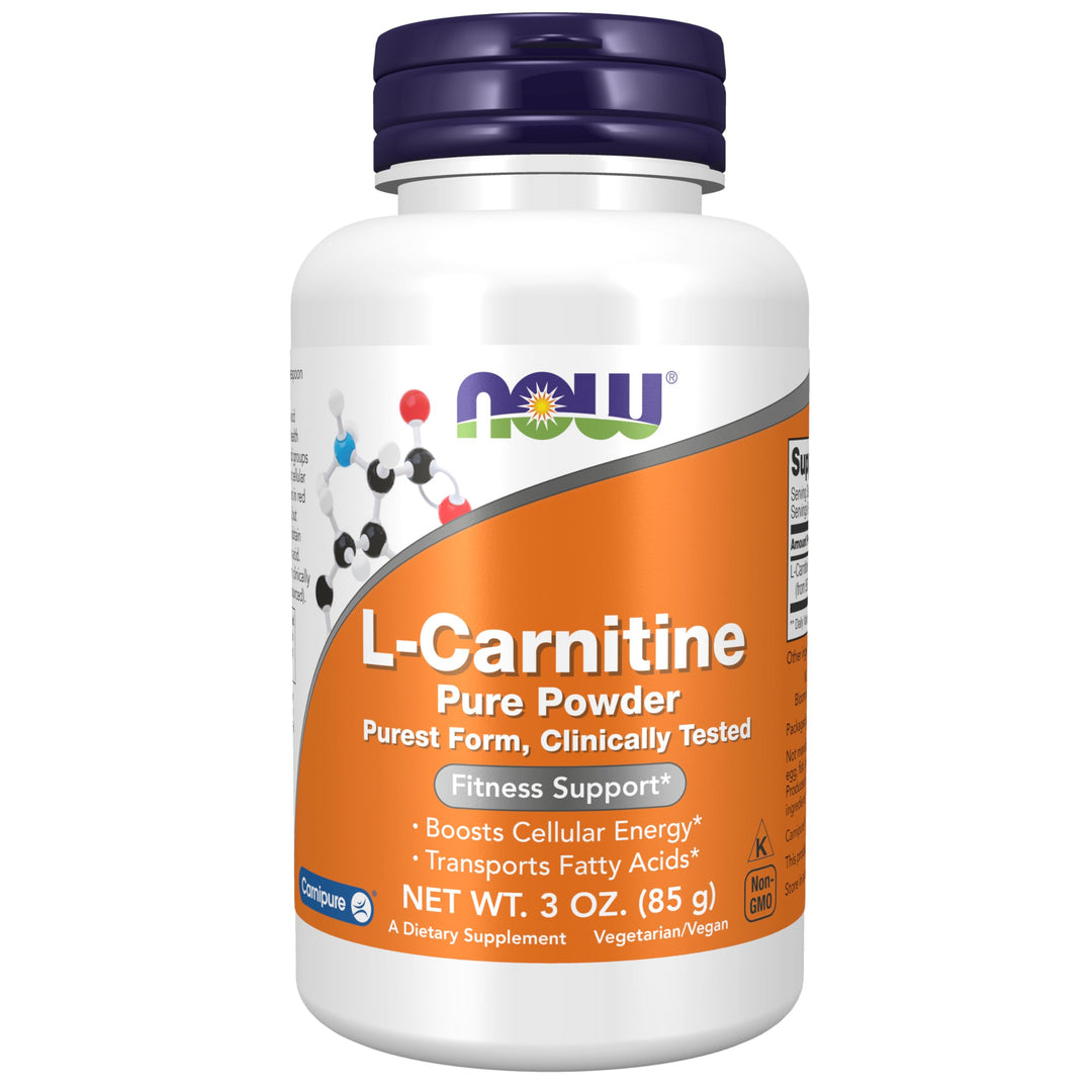NOW L-Carnitine Tartrate Pure Powder, 3 oz