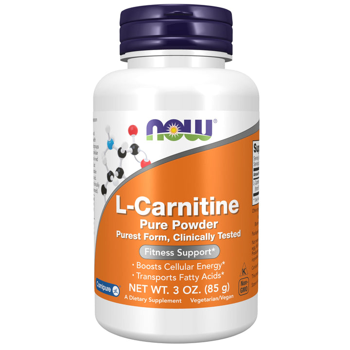 NOW L-Carnitine Tartrate Pure Powder, 3 oz