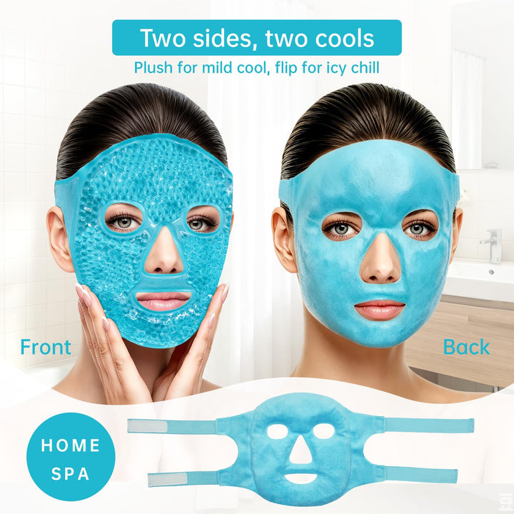 ZNÖCUETÖD Cold Face Eye Mask, Blue