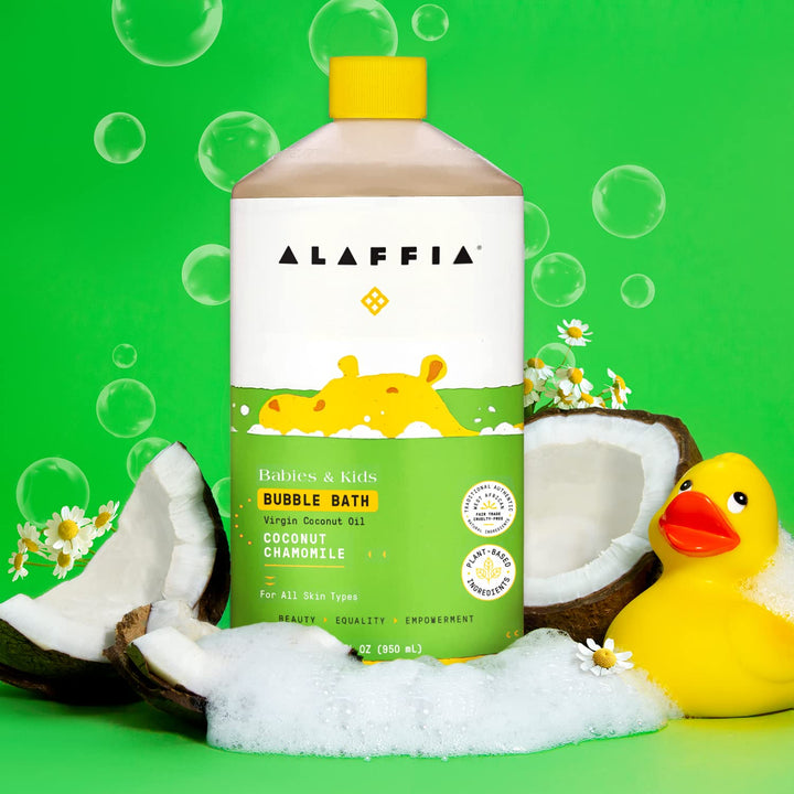 Alaffia Babies & Kids Bubble Bath, Coconut Chamomile, 32 fl oz
