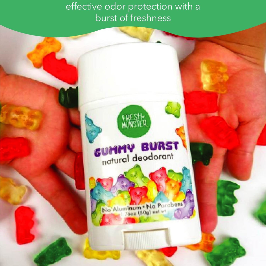 Fresh Monster Kids & Teens Natural Deodorant, Gummy Burst, 1.76 oz