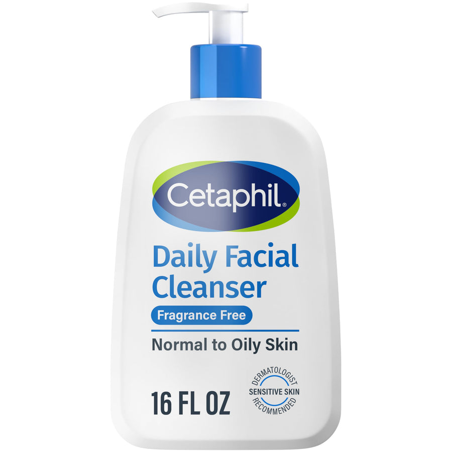 Cetaphil Daily Facial Cleanser, Oily And Combination Skin, 16 oz