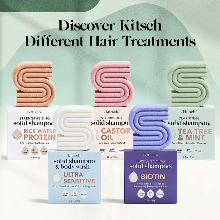 Kitsch Rosemary & Biotin Shampoo Bar, 3.2 oz