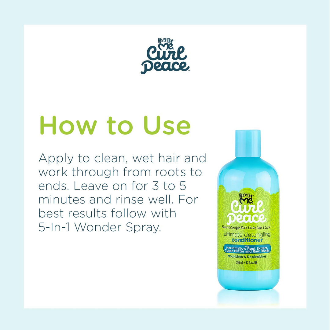 Just For Me Curl Peace Ultimate Detangling Conditioner, 12 oz