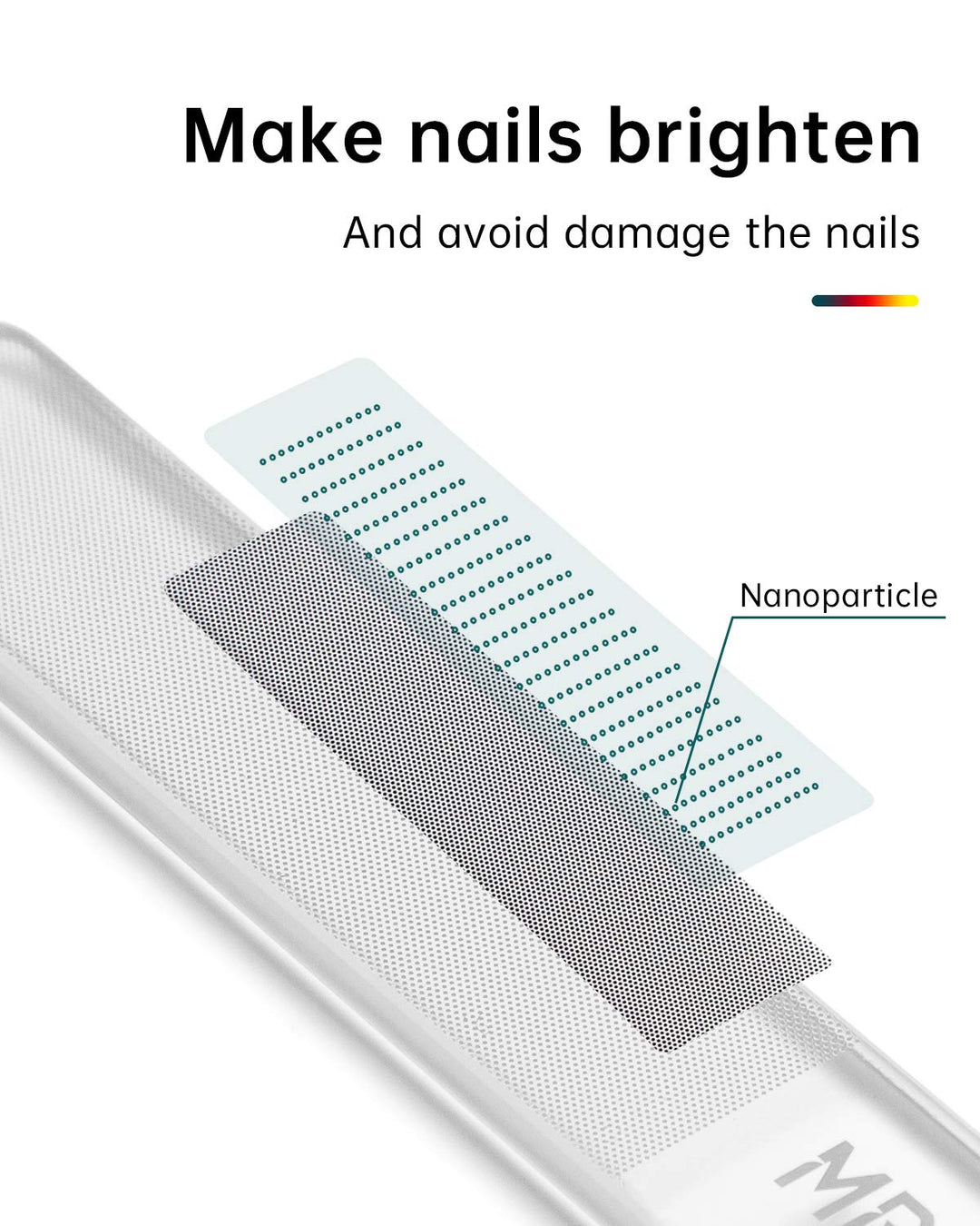 MR.GREEN Glass Nail Shiner, Nano Nail File and Buffer Polisher