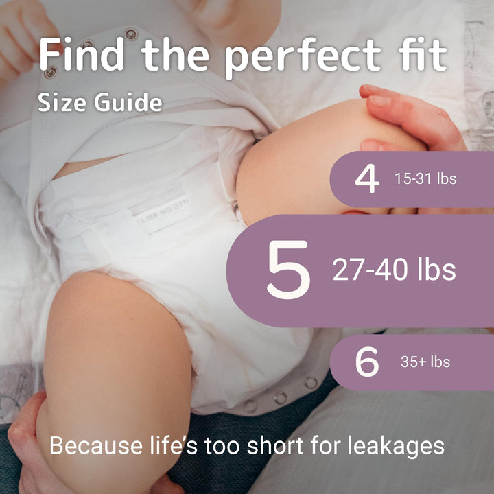 Bambo Nature Premium Eco-Friendly Baby Diapers, Size 5, 25 Count