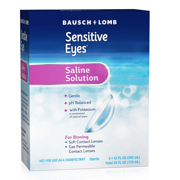 Sensitive Eyes Saline Solution, Multi, 12 oz, Pack of 2
