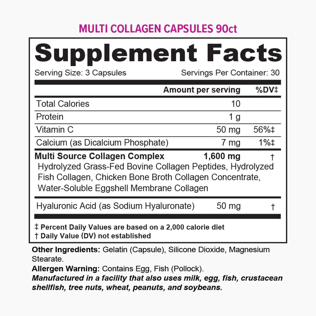 Vitauthority Multi Collagen Capsules, 30 Servings