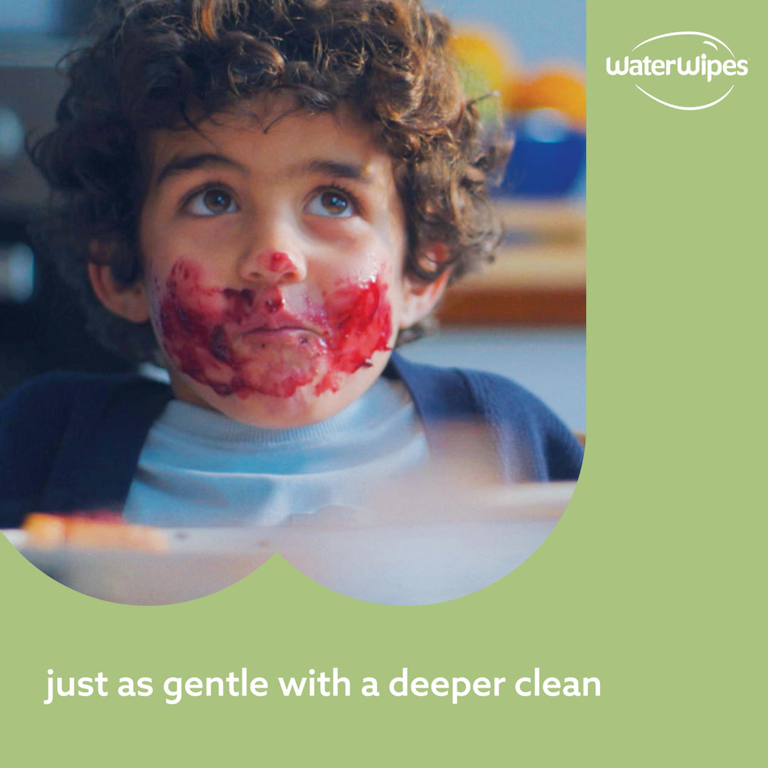 WaterWipes Plastic Free Textured Clean Baby Wipes, 240 Count, Pack of 4