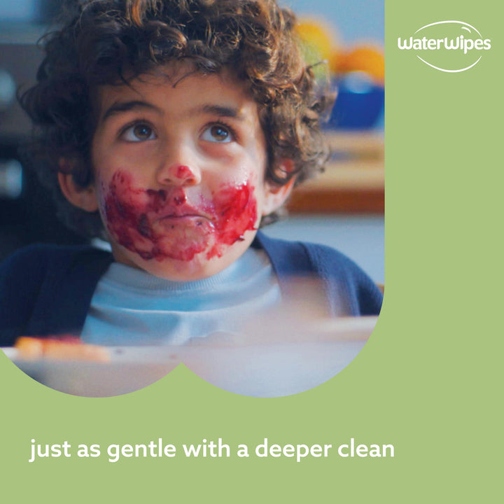 WaterWipes Plastic Free Textured Clean Baby Wipes, 240 Count, Pack of 4