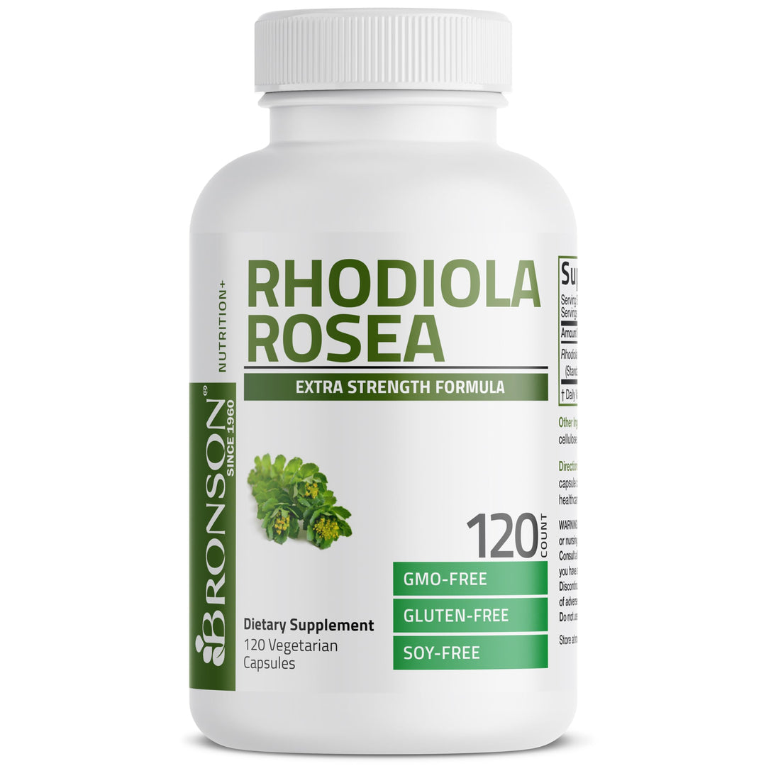 Bronson Rhodiola Rosea Capsules, 120 Count