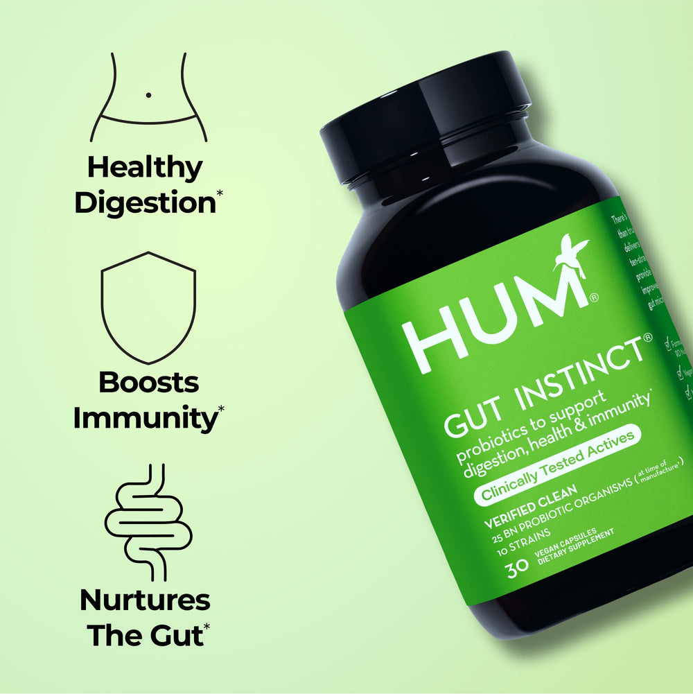 HUM Gut Instinct Daily Probiotic, 30 Count