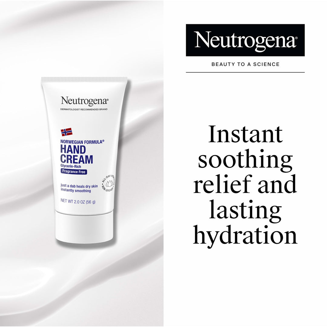 Neutrogena Norwegian Formula Hand Cream, Fragrance-Free, 2 oz, Pack of 2