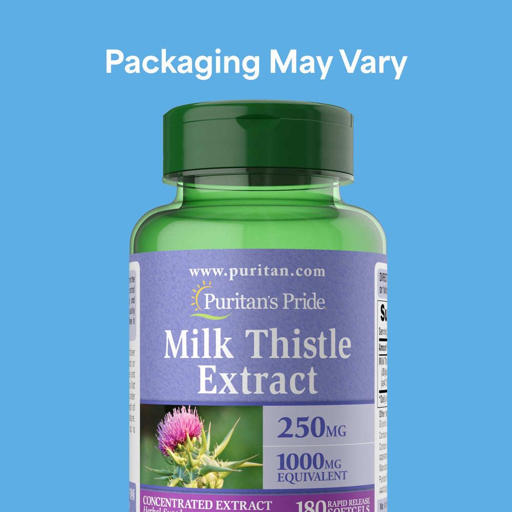 Puritan's Pride Milk Thistle 4:1 Extract, 1000 mg, 180 Count
